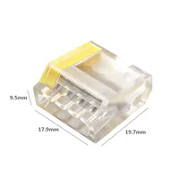 สายไฟ 252 253 254 255 Mini Quick Conectors สายไฟขนาดกะทัดรัดตัวนํา Push-in Terminal Block LED Conector 4