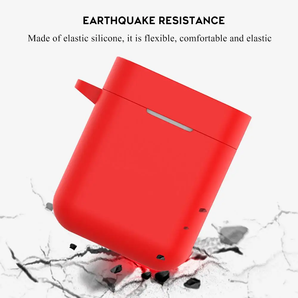 

Silicone Earphone Case for Xiaomi Airdots Pro Air Wireless Headset Protective Case For Xiaomi Air TWS Headset Accessories