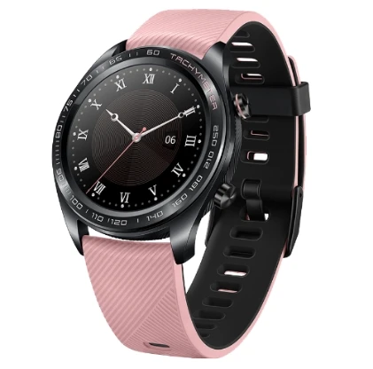 Pink Huawei Honor Watch Magic Smart Watch gps 5ATM водонепроницаемый трекер сердечного ритма трекер сна рабочий 7 дней напоминание о сообщениях - Цвет: Pink