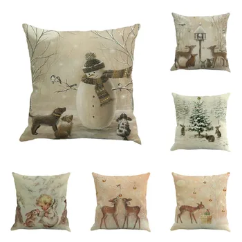 

Cushion Cover 45*45 Printing Dyeing Home Decor Christmas Pillow Case Almofadas Decorativas Para Sofa Poduszki Dekoracyjne