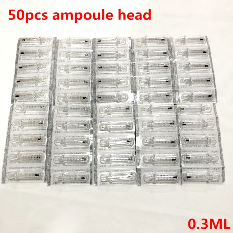 Ampoule head 0.3ML for Tattoo Tip hyaluronic pen High Pressure wrinkle removal water syringe, hyaluronic acid pen
