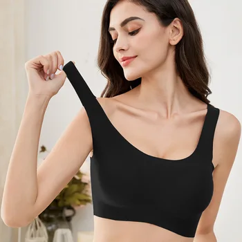 

Celebrity Style Bra Sports Vest Style Pattern Bra Seemless Bra Underwear Women's Sexy Bra Push up