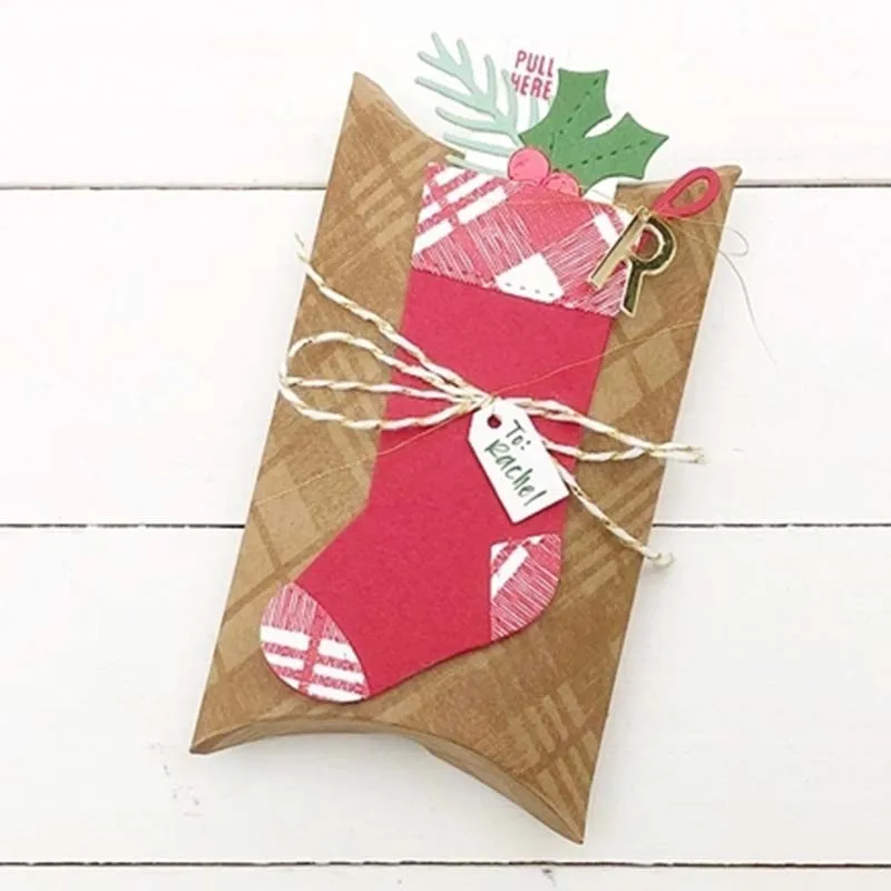 Металлические резные штампы и штампы clera рождественские носки для DIY скрапбукинга декор с помощью открыток