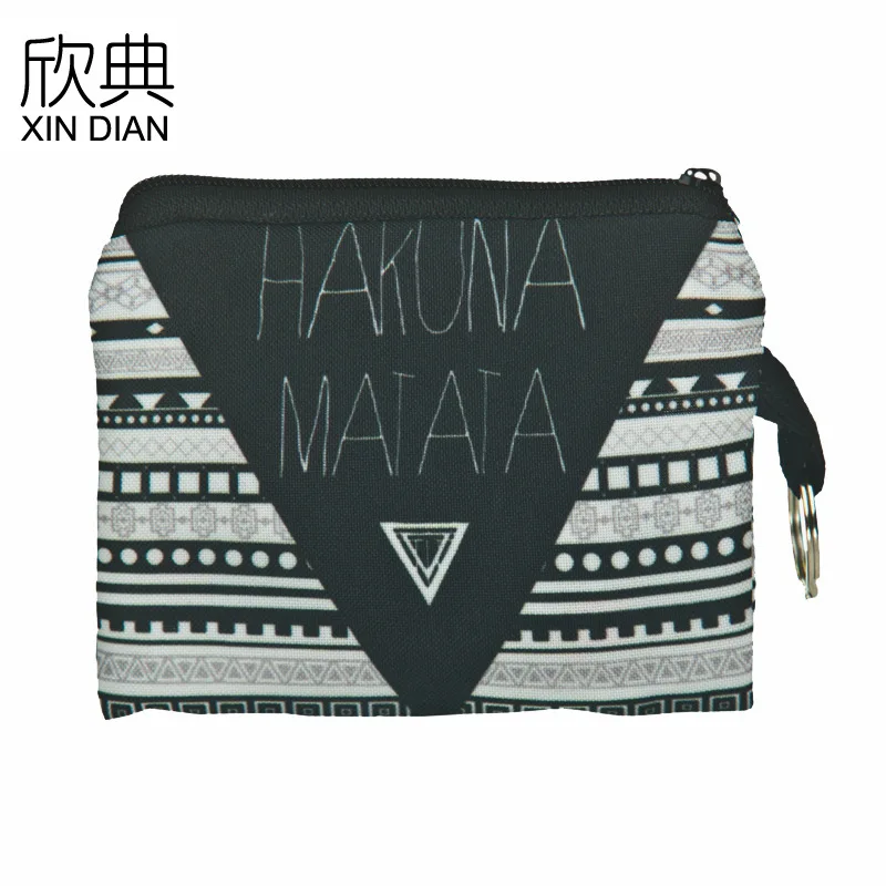 

Pin coin purse 3D digital printed letter coin bag multifunctional key card coin bag