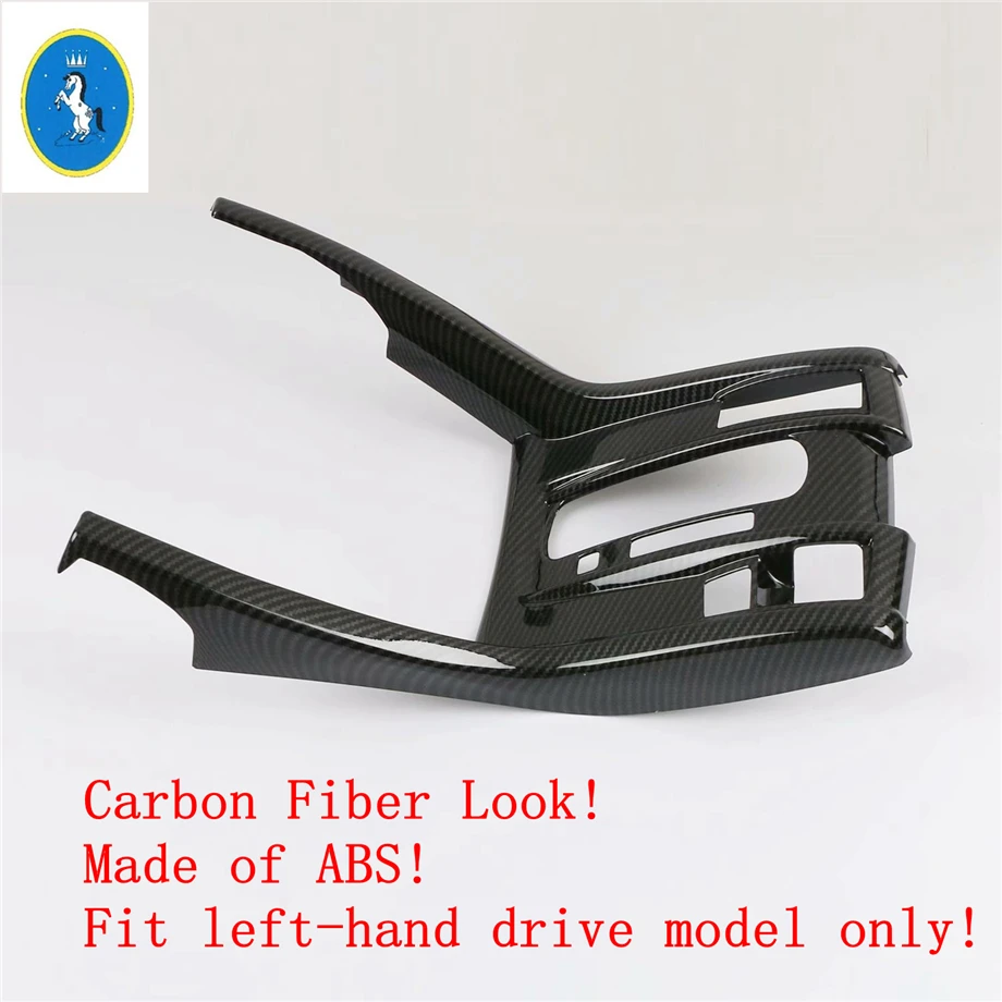 Yimaautotrims Auto Accessory Center Gear Shift Box Decoration Cover Trim Fit For Honda Civic- Red Carbon Fiber ABS