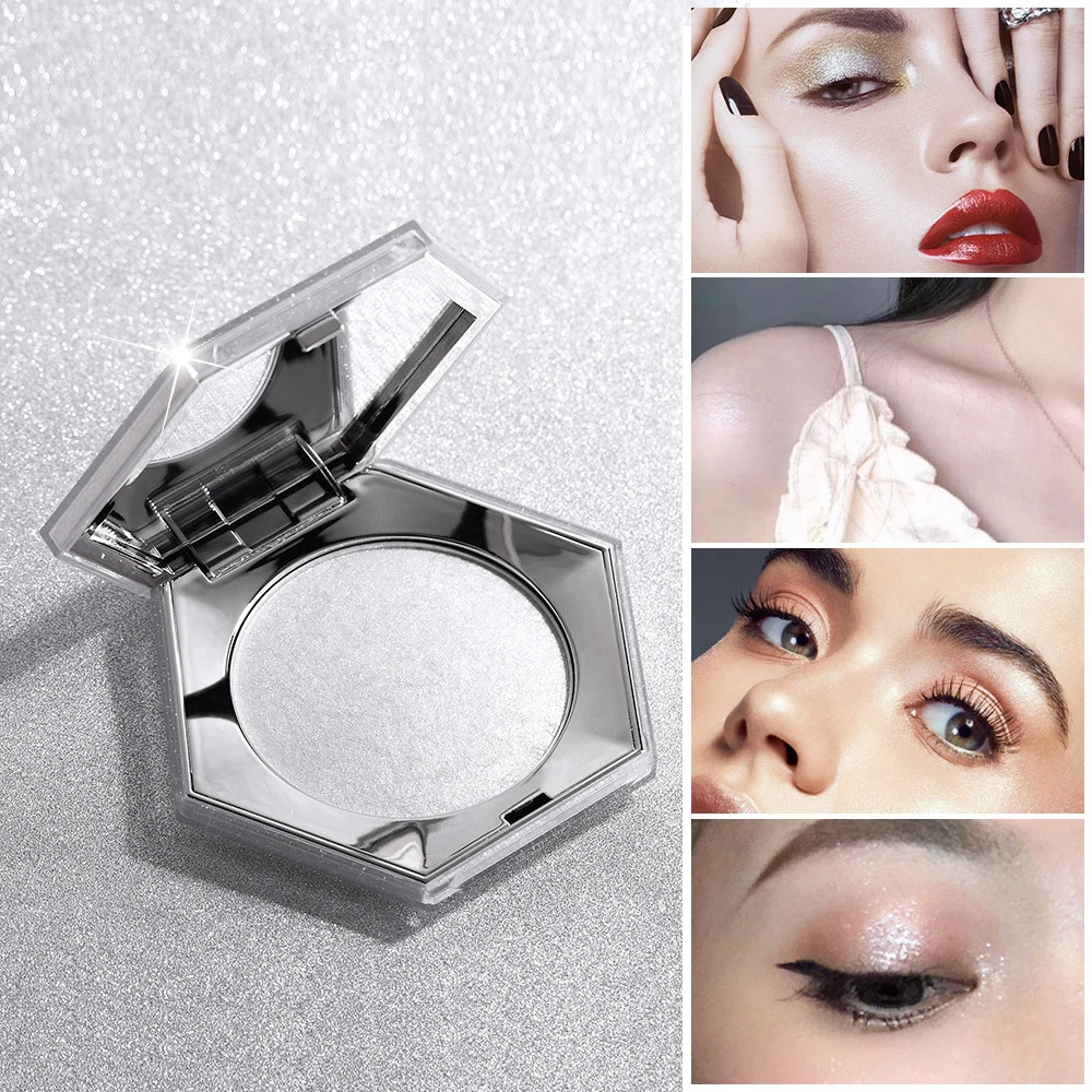 

Professional Iluminador Face Highlighters Bronzers 3 Color Highlight Diamond Makeup Palette Face Glow Contour High Light Powder