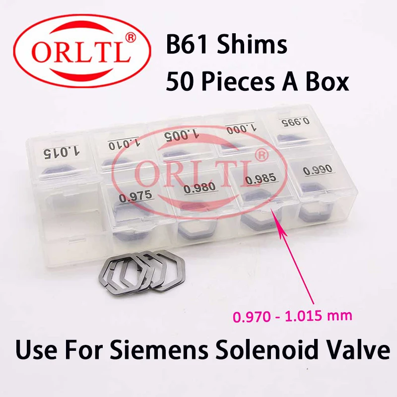 50 Pezzi B61 Spessori Per Simens Elettrovalvola Washers Piezo Iniettore Guarnizione Rondelle B61 Per A2C59517051 03L130277S