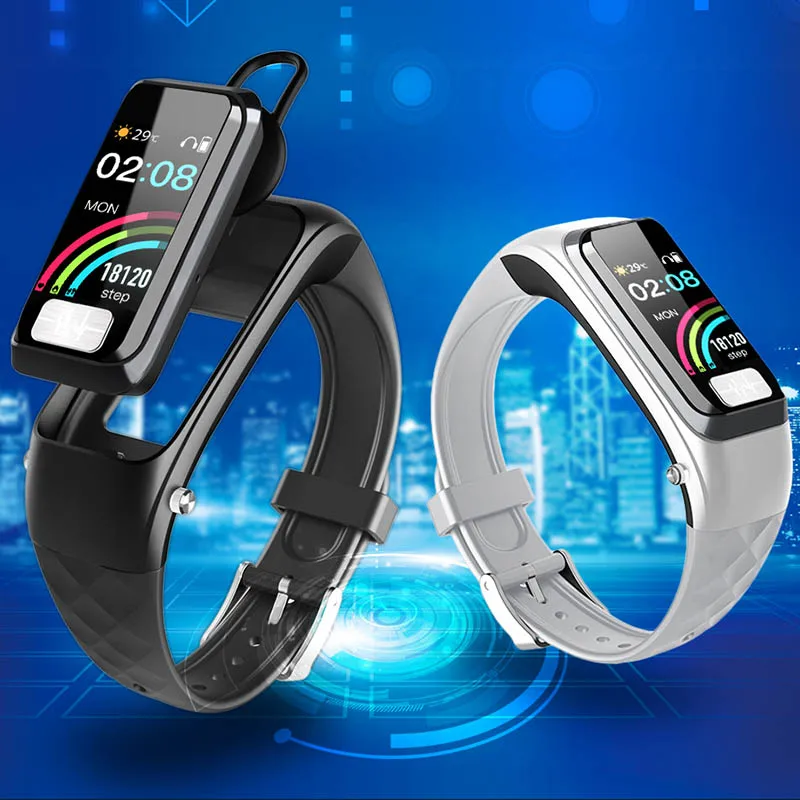 Фитнес-трекер для женщин ECG PPG смарт-браслет с Bluetooth наушниками кровяное давление водонепроницаемые спортивные часы для мужчин Android iOS