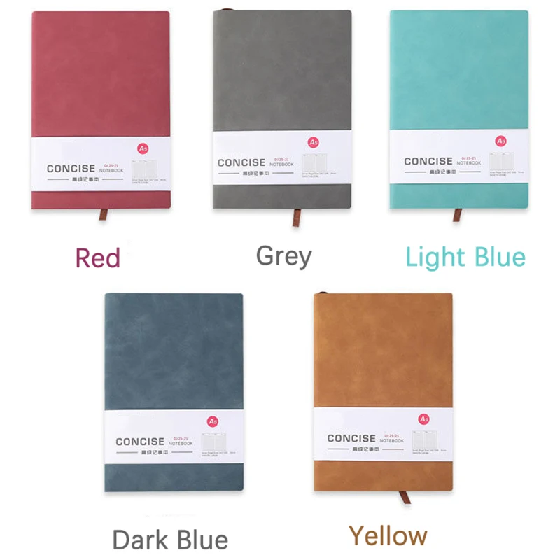 A6 Pocket Notebook Sheepskin Leather 80 Sheets Diary PlannerJournal Agenda 2020 sketchbook notepads For Office School Supplies