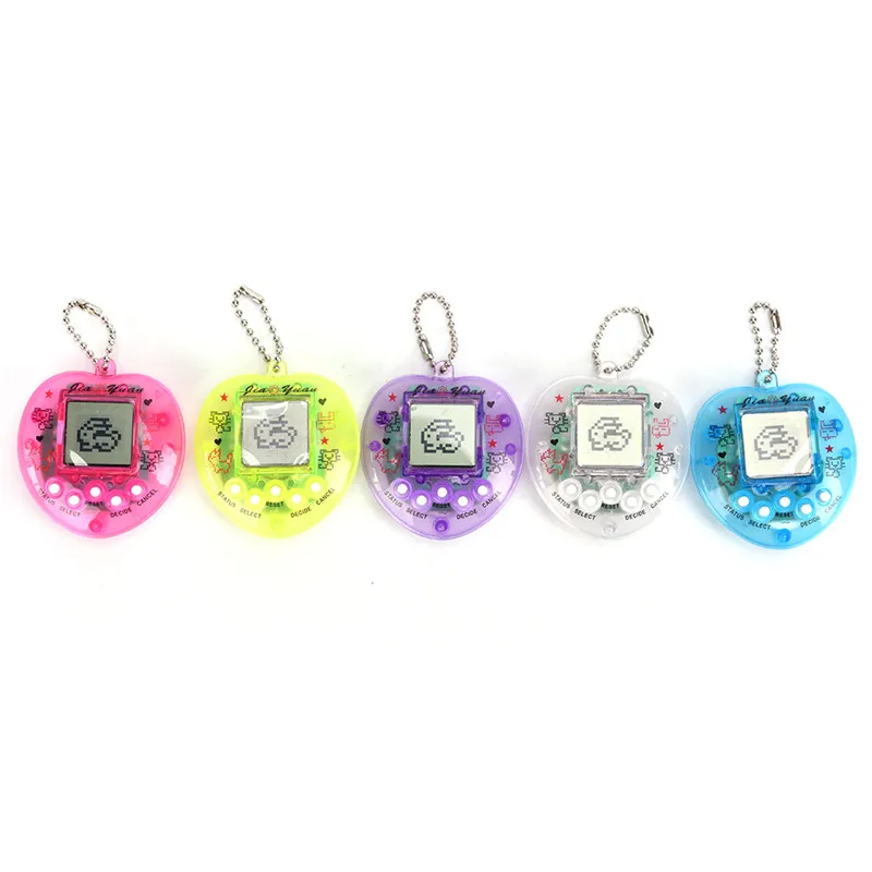 

1PCs Transparent Electronic Pets Tamagotchi Nostalgic 168 Pets In One Virtual Cyber Digital Pet Toys Pixel Funny Play Toys