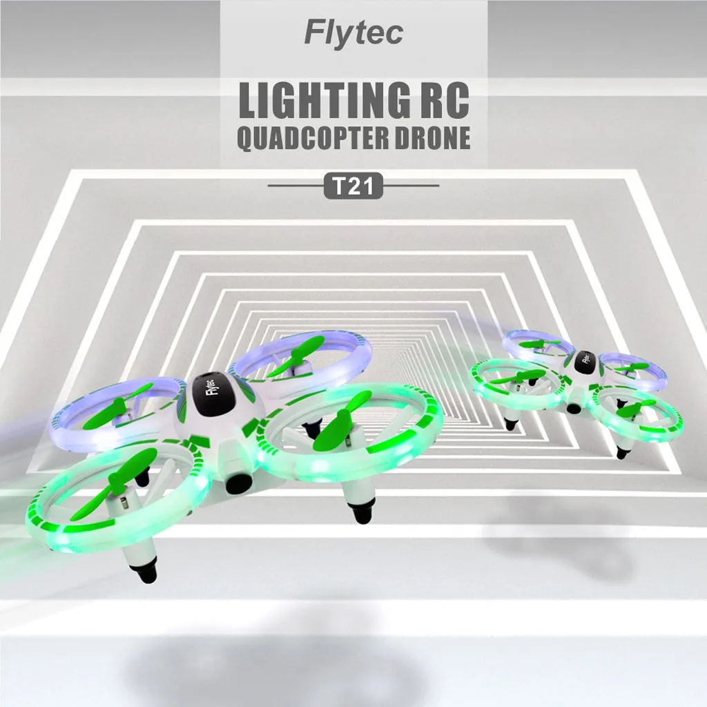 Flytec T21 крутой светодиодный фонарь для дыхания, высокая высота, пульт дистанционного управления, Дрон, 3D отжим, один ключ назад, детские подарки, высокое качество