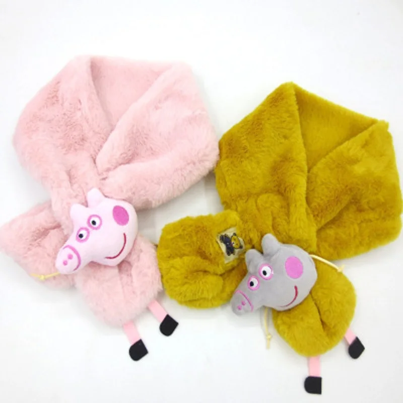new Peppa Pig Cute cartoon monochrome plush children s bib 3 12 year old students Pig 1 new Peppa Pig Cute cartoon monochrome plush children s bib 3 12 year old students Pig 3