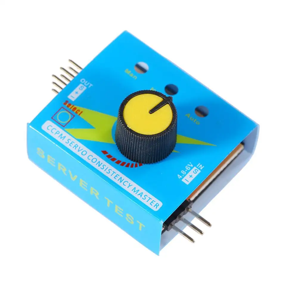 Testeur De Servomoteurs RC - Pour Avions, Voitures, Hélicoptères CCPM - 3 Modes : Manuel, Neutre, Auto - Métal