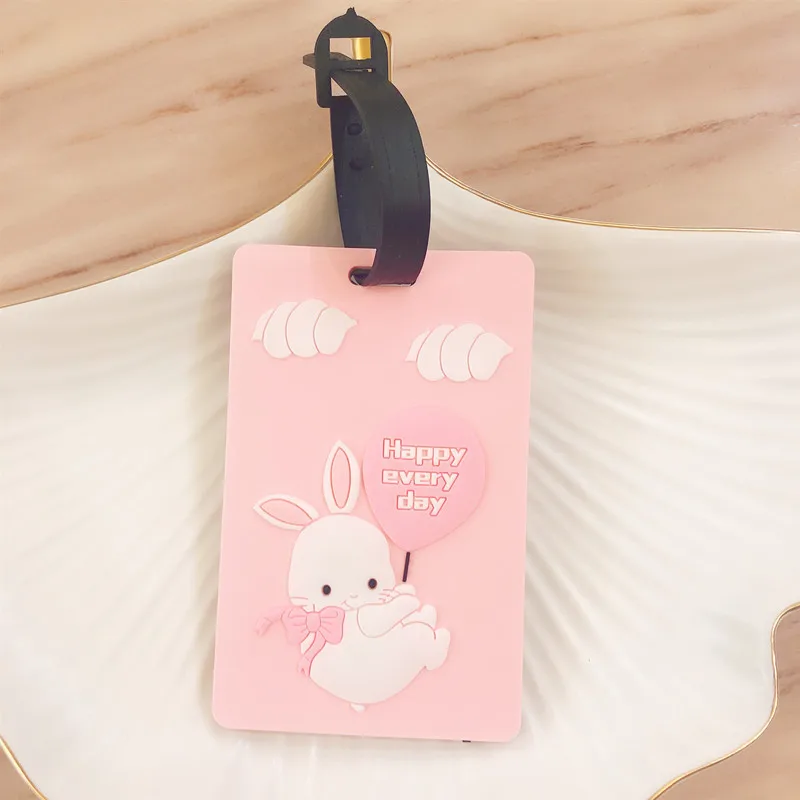 Kawaii животное мультфильм бирка для чемодана ID адрес держатель багажная этикетка идентификатор дорожные аксессуары посадочная переносная бирка