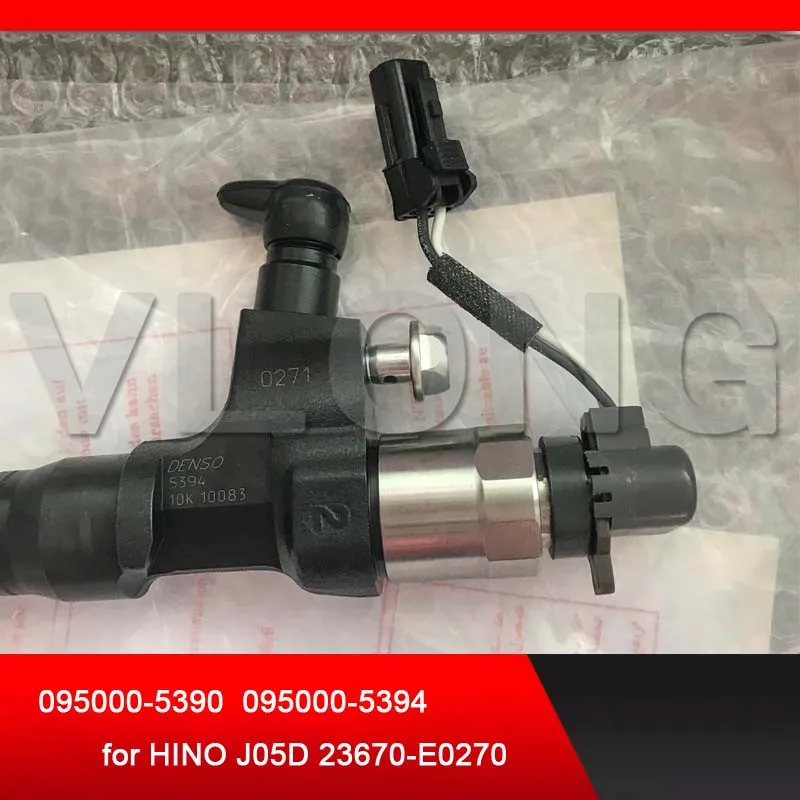 Подлинный и common rail топливный инжектор 095000-5390 095000-5394 для HINO J05D 23670-E0270