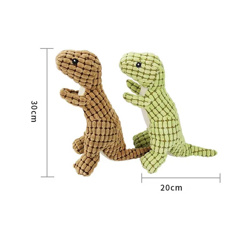 Funny Dinosaur Dog & Cat Chew Toy – Corn Wool Vocal Plush 3
