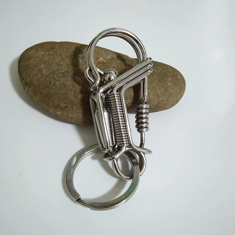 Fashion Handmade Wire Keychain Gift Creative Metal Homemade Car