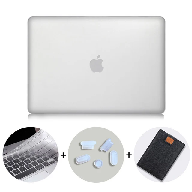 MTT 3D Настенный Чехол для ноутбука Macbook Air 11 13 Pro retina 13 15 с сенсорной панелью для mac book 12 дюймов чехол для ноутбука - Цвет: Crystal Transparent