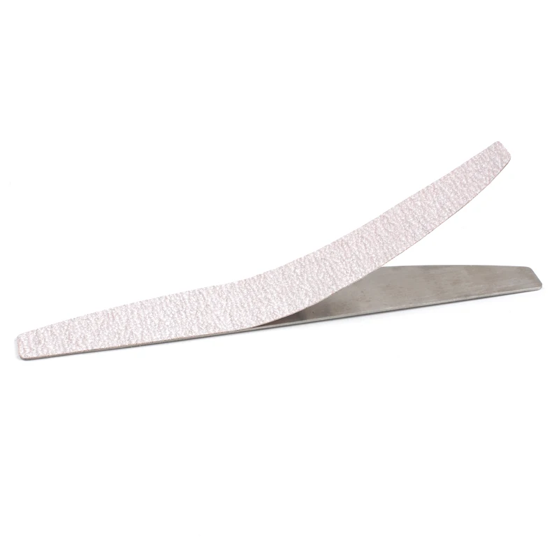 100Pcs 교체 사포 네일 파일 금속 손잡이 이동식 버퍼 100/180 양면 스트립 매니큐어 네일 아트 파일