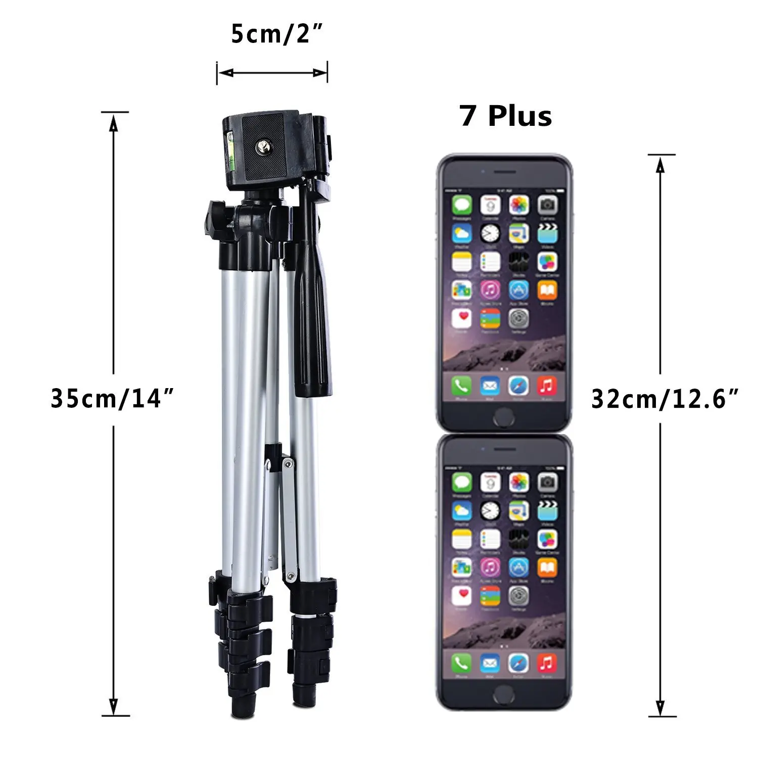 Выдвижная Подставка-Трипод для мобильного смартфона, цифровой камеры, крепление-держатель, набор клипов для Nikon, для Canon, для iPhone 6, 6 S, 7, 110 см/65 см