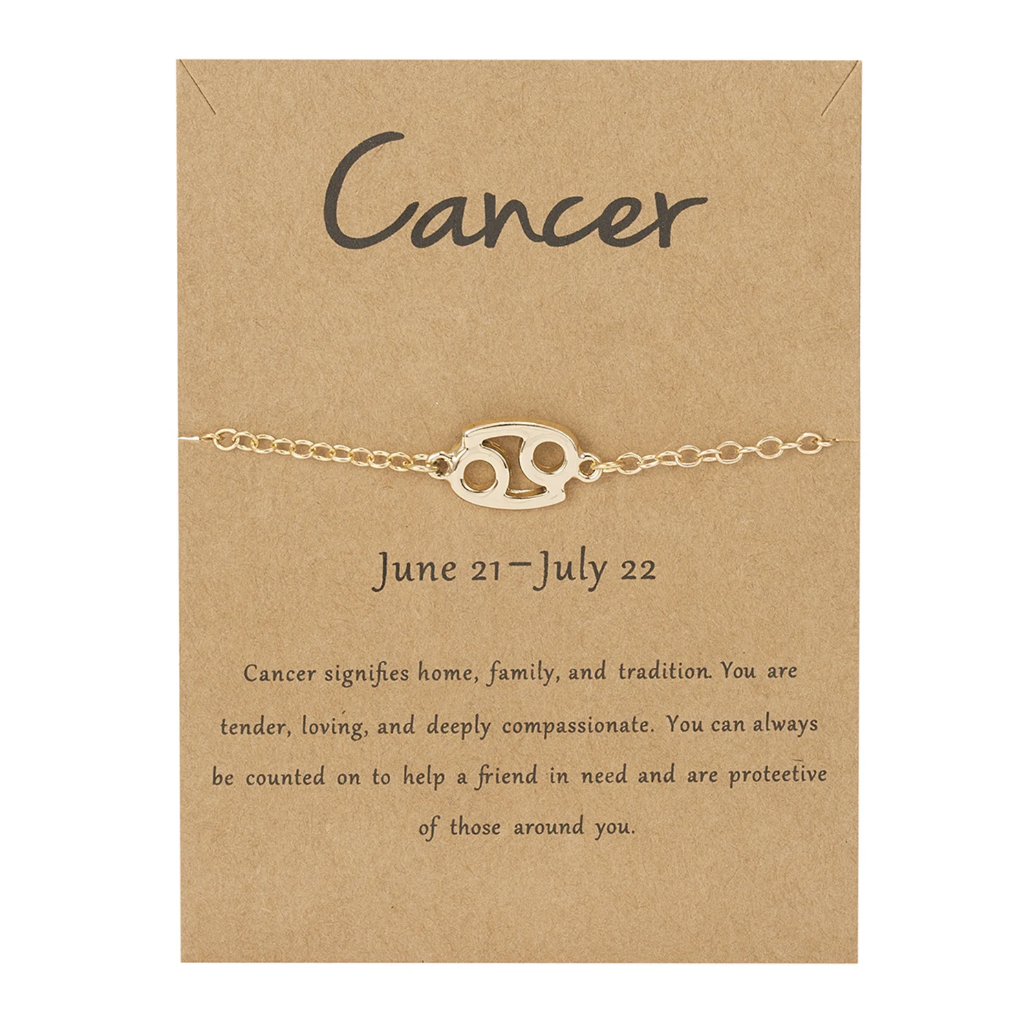 Cancer Zodiac Bracelet – Brooklyn Tag