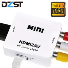 DZLST HDMI a AV Scaler adaptador HD caja convertidora de vídeo HDMI a RCA AV/CVSB L/R Video 1080P HDMI2AV compatible con NTSC y PAL venta al por mayor