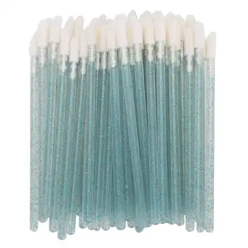 

100pcs Disposable Lip Brush Makeup Tool Lipstick Brush Eyelash Cleaning Cotton Swab Lash Mousse Brush