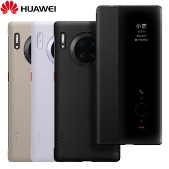 

Original HUAWEI MATE 30 Pro Case Official Smart View Flip Cover HUAWEI MATE 30 5G Case Mirror Window Leather Wake Sleep Cover