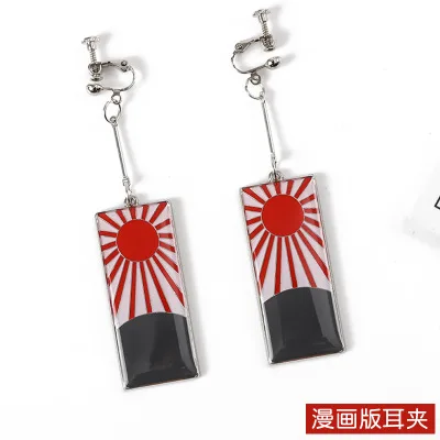 3 Серьги Kamado Tanjirou Demon Slayer Kimetsu No Yaiba для женщин, массивные Винтажные серьги, ювелирные изделия, модные аксессуары - Окраска металла: 3
