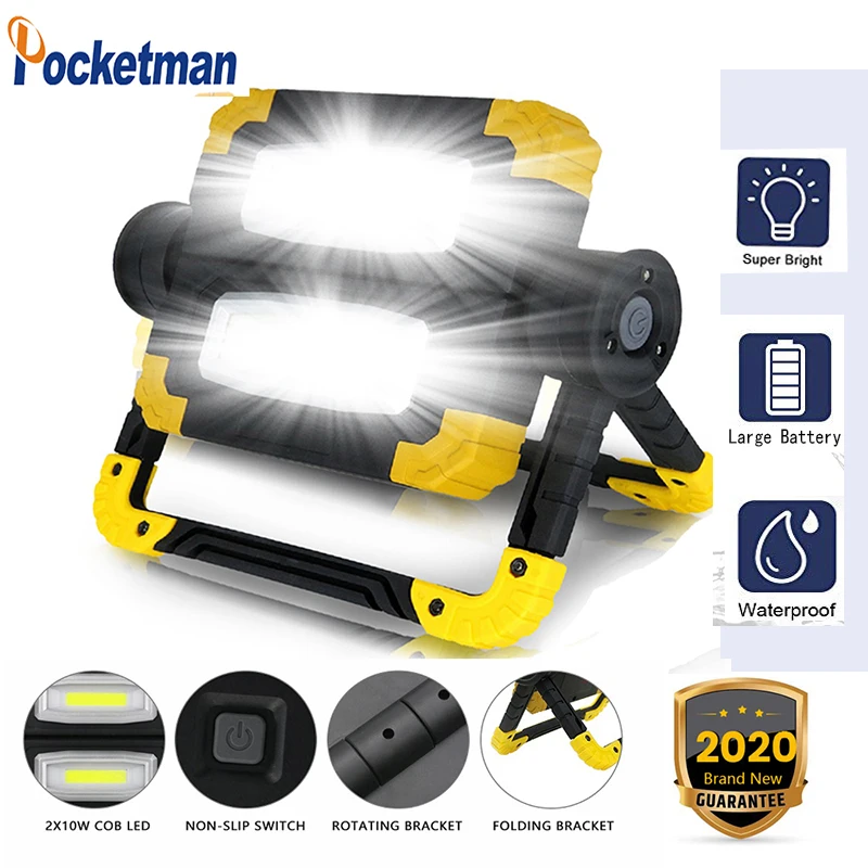 

7000lm Power Led Portable Spotlight Waterproof Searchlight Led Torch Tactical 150W Work Light use 4*AA Battery For Camping
