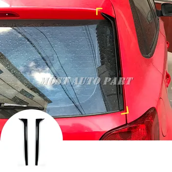 

Black Rear Window Spoiler Side Wing Trim Cover For Volkswagen VW Polo MK5 2011-2017 2pcs