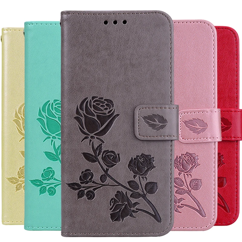 Dual Rose Leather Case For Xiaomi Mi A2 Lite A1 Redmi 5 Plus 6A 6 Pro S2 Note 5A Prime 4 4X 4A 3S Pocophone F1 Funda | Мобильные