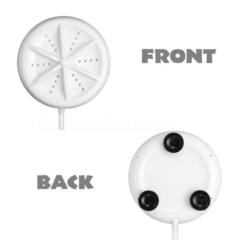 Remote Control Ultrasonic Washing Machine USB Laundry Clothes Washer Cleaner For Travel Home