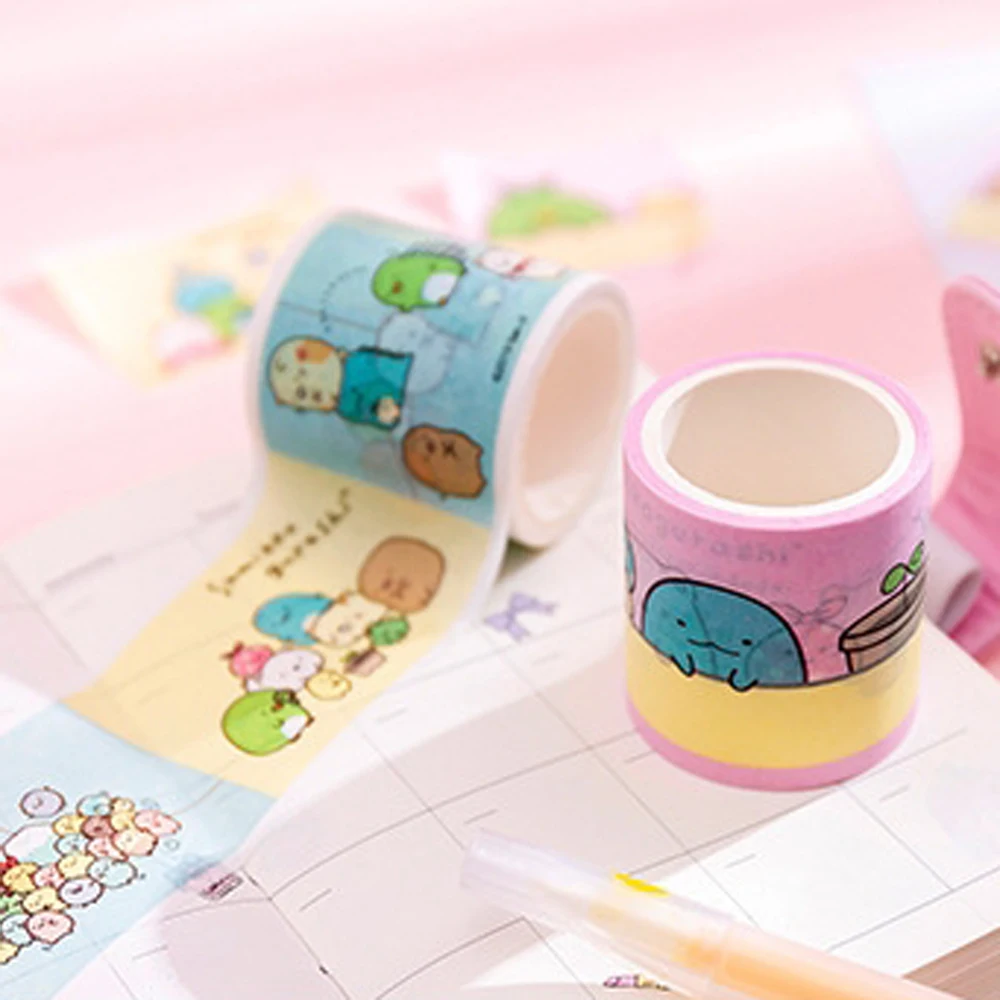 1 шт. милый бант Sumikko Gurashi Super Bullet Journal васи клейкая лента DIY Скрапбукинг наклейка этикетка Маскировка
