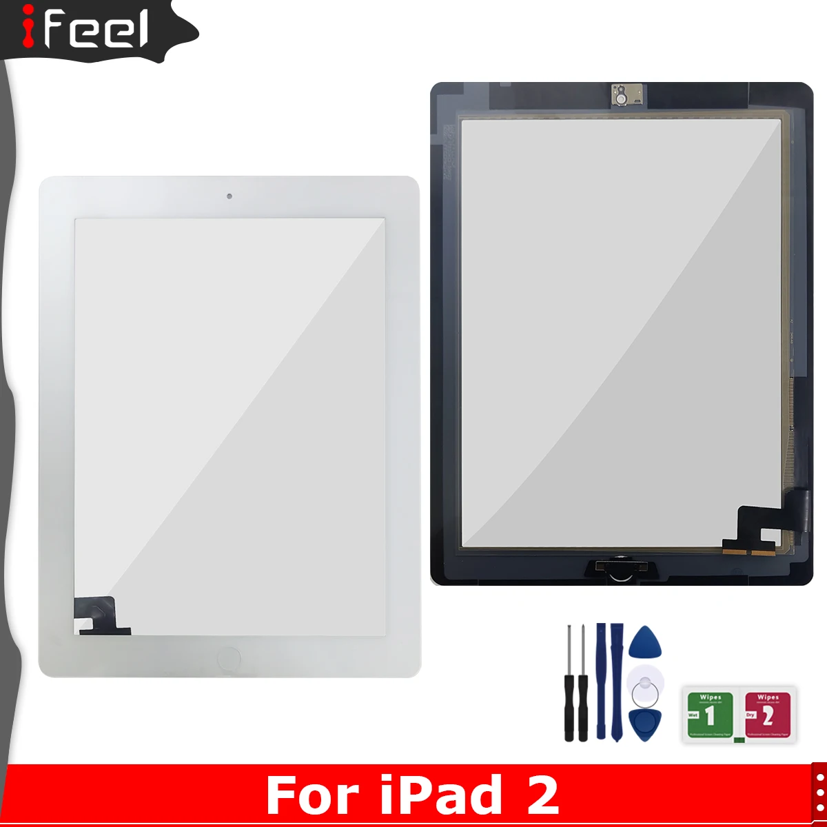 Новинка для iPad 2 A1395 сенсорный экран дигитайзер внешняя панель запасной датчик на