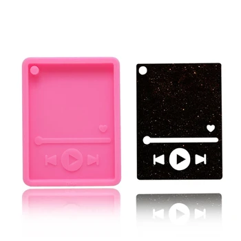 

1 Pc Handmade Music MP3 Keychain Silicone Molds Musical Lovers MP3 Pendant Polymer Clay DIY Epoxy Resin Jewelry Making Tools