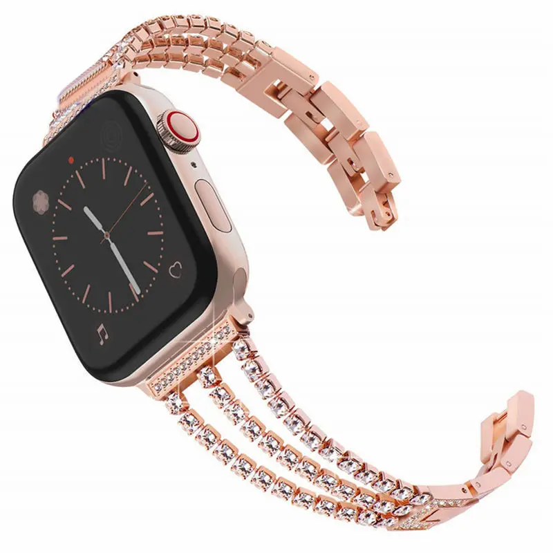 DSC-A LOVERONY алмаз Нержавеющая сталь ремешок 42 мм 44 мм, 38 мм, 40 мм для Apple Watch, версии 5/4/3/2/1 ремешок для наручных часов Apple Watch браслет - Цвет: DSC-A