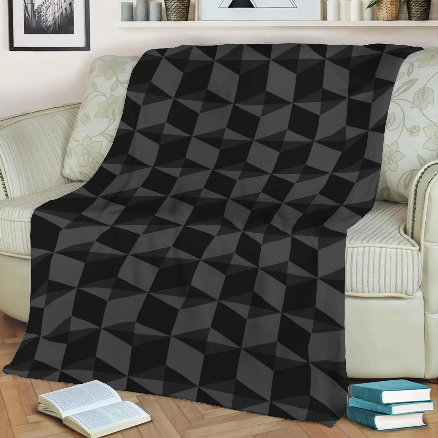 Center Point Pulse 3D Stampato Velluto Peluche Coperta In Pile Copriletto Sherpa Coperta Home Decora