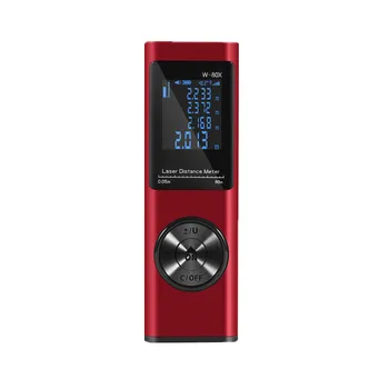 

DANIU Red LS-XS Laser Distance Meter Swith Bult-in Rechargeable Battery Waterproof Fallproof Digital Laser Rangefinder