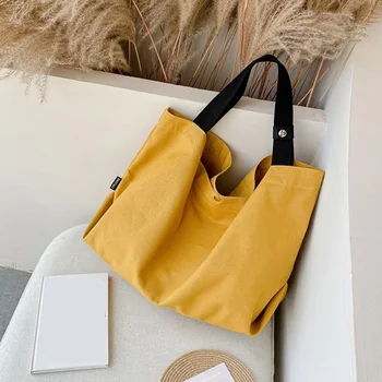 

Large Capacity Canvas Tote Shoulder Bag Fabric Cotton Cloth Reusable Shopping Bag for Women 2020 Beach Handbags Shopper Bags