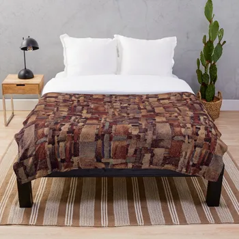 

Abstract Brown Throw Blanket Soft Sherpa Blanket Bed Sheet Single Knee Blanket Office Nap Blanket