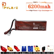

High Rate 11.1v 6200mAh Lipo Battery For RC Helicopter Parts 3s Lithium battery 11.1v 45C RC Cars Airplanes Drone Battery T/XT60