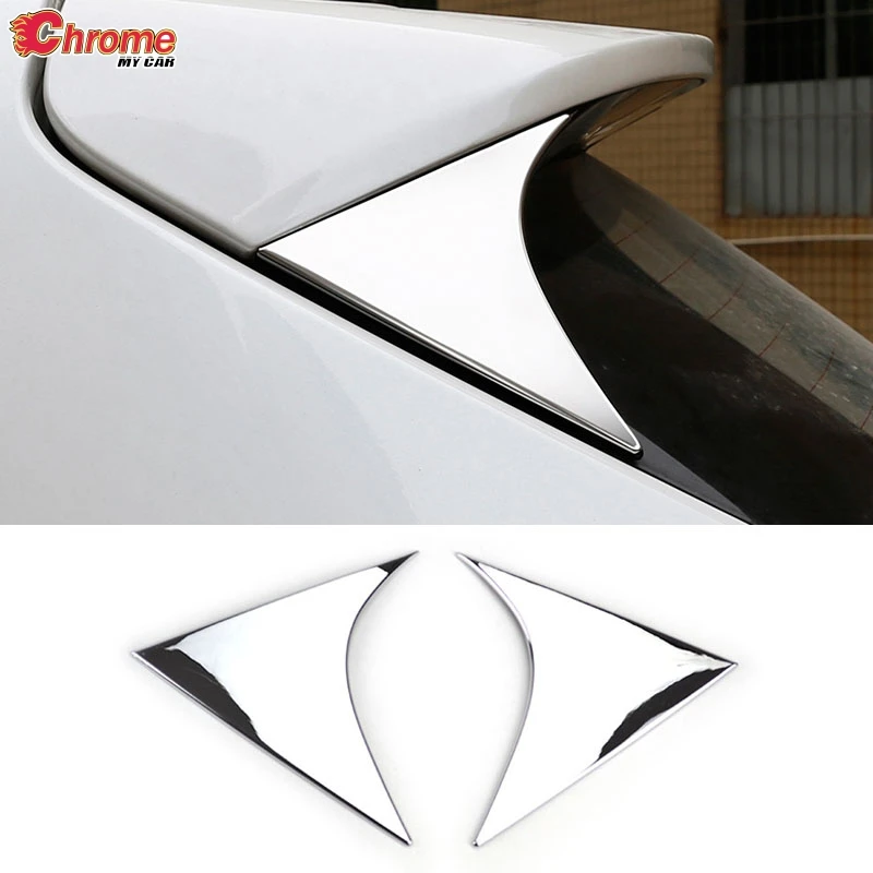 For Hyundai Tucson 2015-2018 Rear Window Spoiler Triangle Decorator Cover Trim