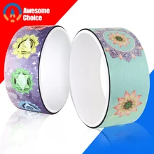 Йога Пилатес круг с космической энергией дизайн TPE Йога ролик для фитнеса Колесо назад тренировочный инструмент для похудения Волшебная Талия Пилатес кольцо