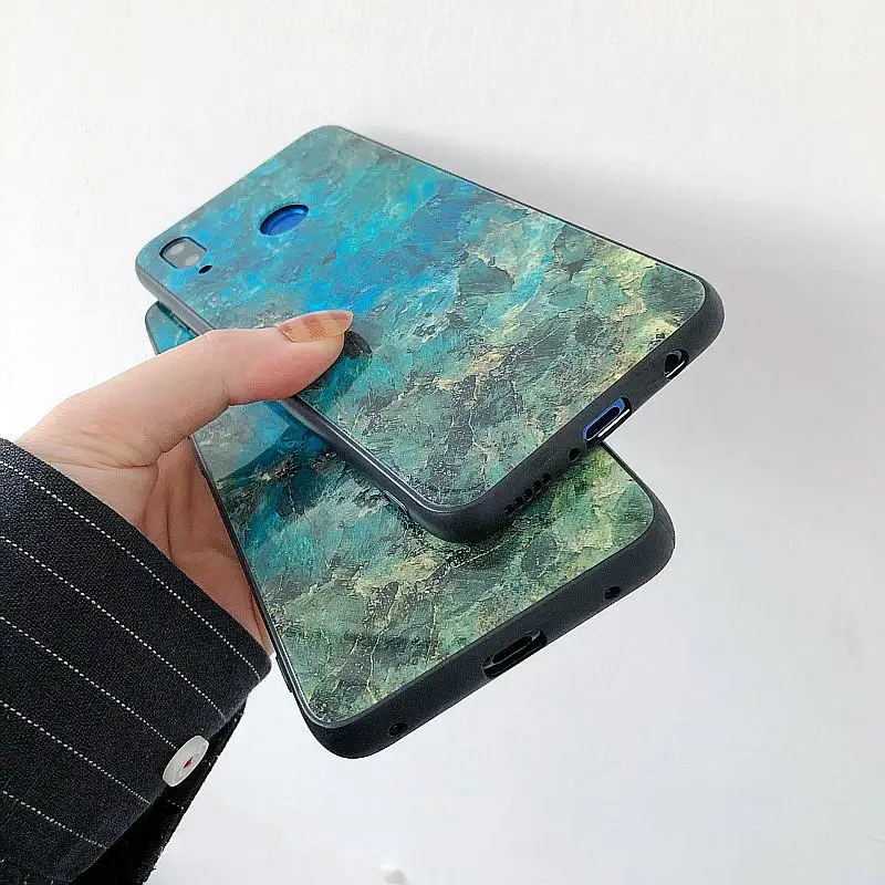 Модный мраморный стеклянный чехол для huawei P20 P30 Lite Pro P Smart Z Y9 Prime Honor 9X Pro 8X 8C 8A 8S 20 Lite Pro Nova 5i