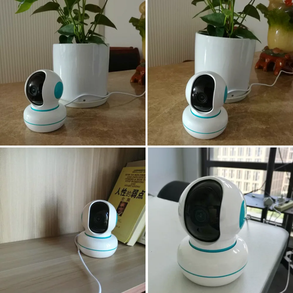 IP камера Tuya Беспроводная с поддержкой Wi Fi и 2 сторонним аудио 1080P|Камеры