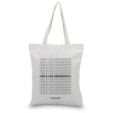 Текстовой печати сумки Холст Tote мешок ежедневного использования текст DIY Пользовательские печати логотипа эко многоразовые хозяйственные сумки рециркулировать