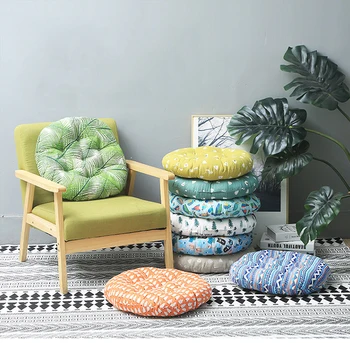 

Round Shape Seat Cushion Silk Cotton Core Cotton Polyester Tatami Cushion Pillow Home Decoration Car Soft Sofa Cushion