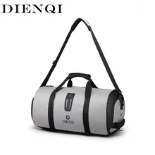 DIENQI дорожная сумка Buffle многофункциональные выходные сумки ручной Багаж рюкзак для мужчин ноутбук большая дорожная сумка для обуви большая сумка для переноски