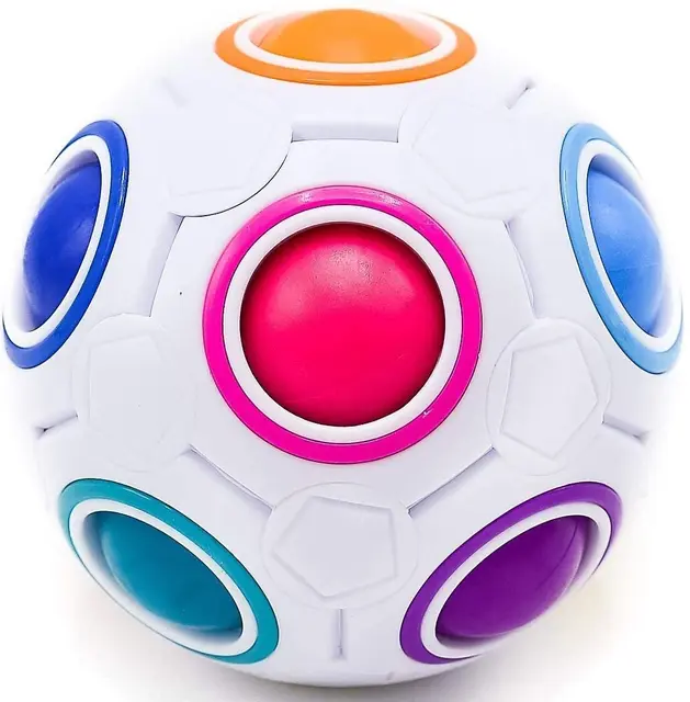 Antistress Cube Rainbow Ball Puzzles Football Magic Cube Educational Learning Toys for Children Adult Kids Stress Reliever Toys 1